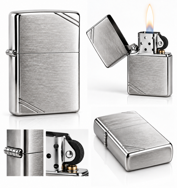 Зажигалка Zippo Vintage BR Fin Chrome 230 000060651 фото