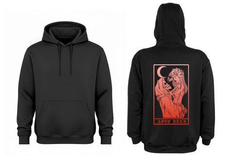 Худі чол. чорний тринитка Онікс з принтом Black Series 156 (DTG) р. XL 000052116 фото