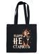 Экосумка из габардина черная с принтом Ведьмы не стареют (DTF) 38х36 000050967 фото 1
