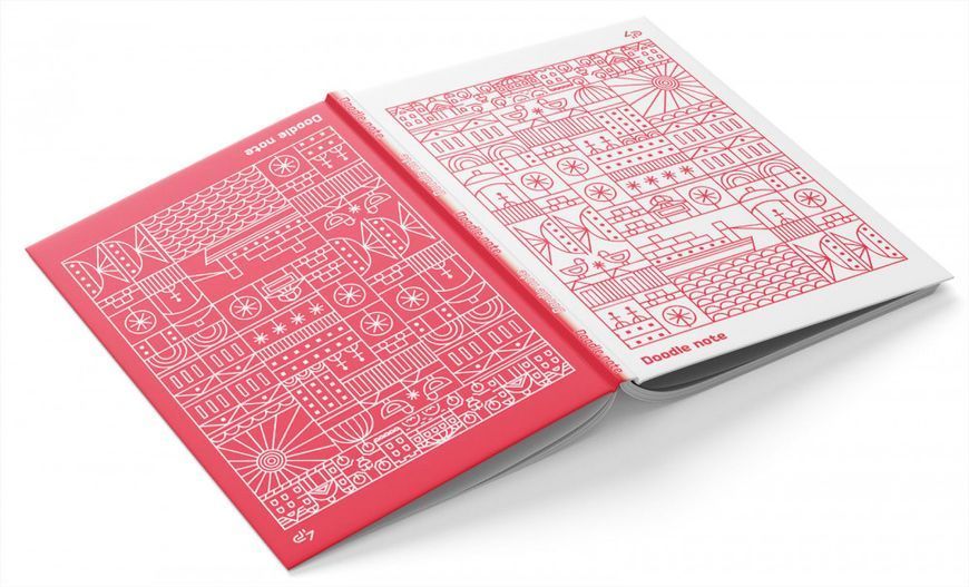 Блокнот 4Profi "Two in one "Doodle Note", Red 64 листа формат А5 902019 000002977 фото