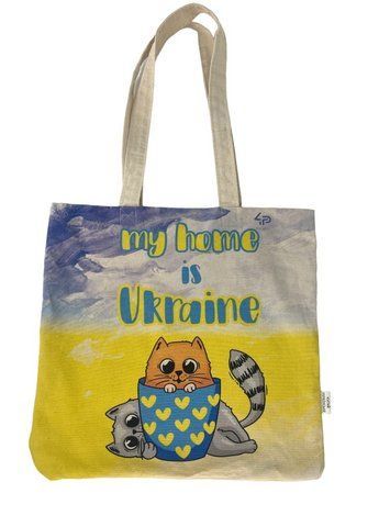Экосумка из двунитки My home is Ukraine 000020780 фото
