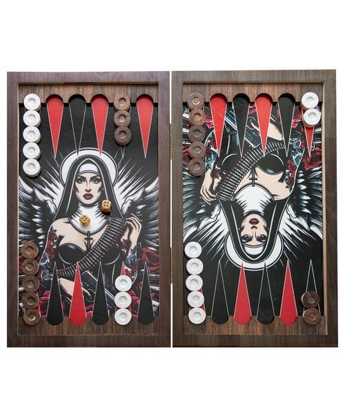Нарди дерев'яні "Black series № 131" розмір 50*29 см 000049186 фото