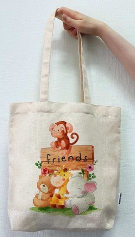 Екосумка шопер 4Profi "Friends" двунитка (хлопок) біла 24017 000006424 фото