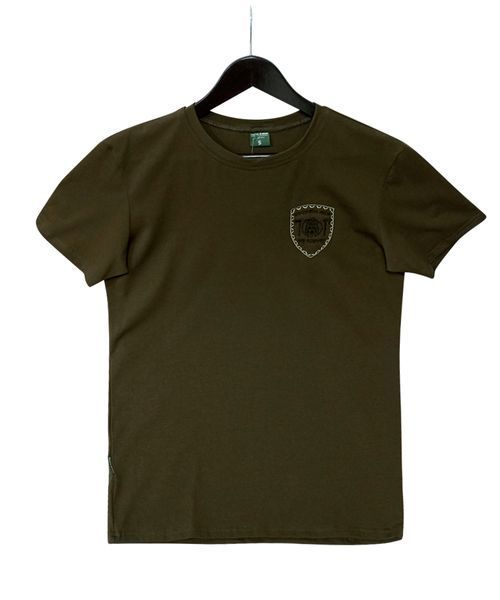 Футболка вышивка Мой бог меня рабом не зовет кулир хаки р. 2XL 000040302 фото