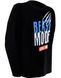 Лонгслив мужской черный двунитка с синим принтом Beast Mode 3XL 000039680 фото 2