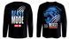 Лонгслив мужской черный двунитка с синим принтом Beast Mode 3XL 000039680 фото 4