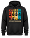 Худі Онікс двунитка чорний з принтом "Kharkiv 1654 city of freedom" (DTF) р. М 000061010 фото 1