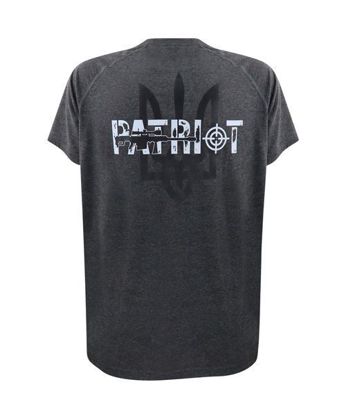 Футболка реглан кулір антрацит з принтом PATRIOT р. L 000041210 фото