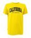 Футболка муж. классика кулир желтая с принтом CALIFORNIA Los Angeles (шовкография) раз. 2XL 000043139 фото 1