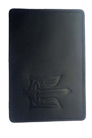 Обкладинка ID - 1 шкіра Тризуб МЕЧ тиснення (аквамарин) 000036141 фото