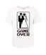 Футболка унісекс біла с коротким рукавом с принтом "Game Over" р. 2XL 000029891 фото 1