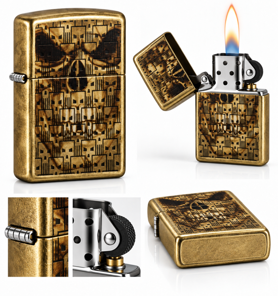Запальничка Zippo Skull Design 46937 000060664 фото