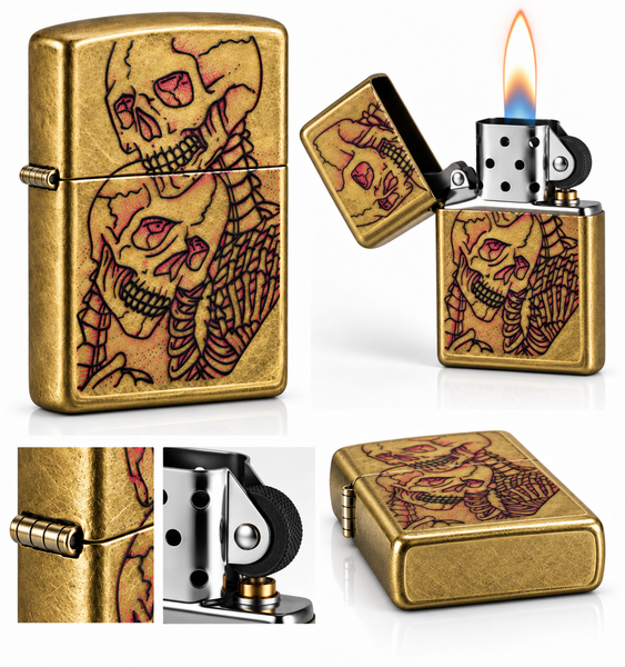 Зажигалка Zippo Love Skulls Design 47149 000060670 фото