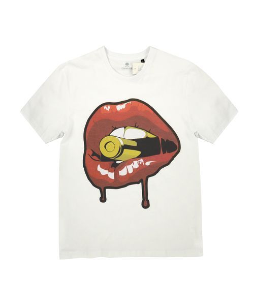 Футболка Cavalier White с принтом Cartridge in the lips 2XL (DTG) 000040678 фото