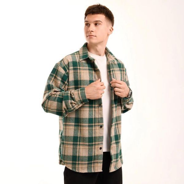 Сорочка Pobedov Tartan Зелений р. M 000048552 фото
