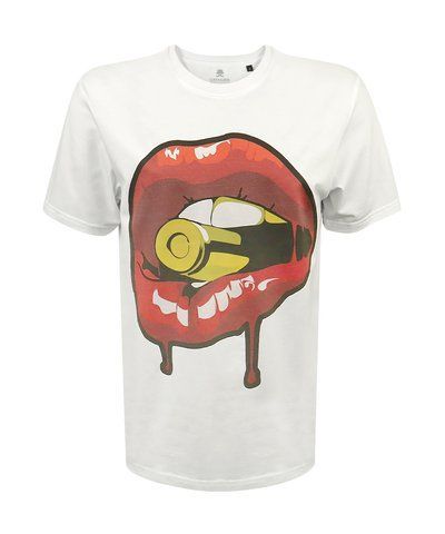 Футболка Cavalier White с принтом Cartridge in the lips L (DTG) 000040680 фото