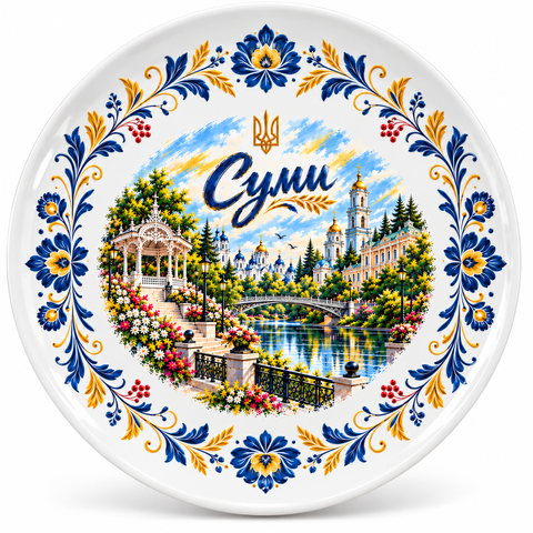 Тарілка сублімаційна "Суми" (D 20 см) 000062308 фото