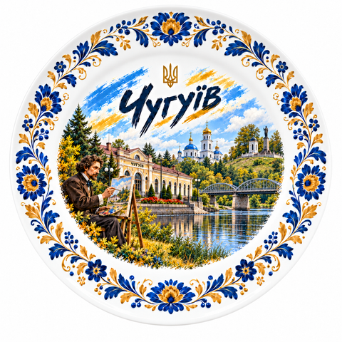 Тарілка сублімаційна "Чугуїв" (D 20 см) 000062309 фото