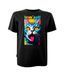 Футболка унісекс чорна з коротким рукавом з принтом Color Cat Love Self (Кулир) р. XL 000032420 фото 1