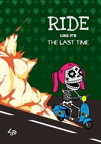 Блокнот 4Profi "Skeleton" ride 48 листов формат А5 904884 000005208 фото