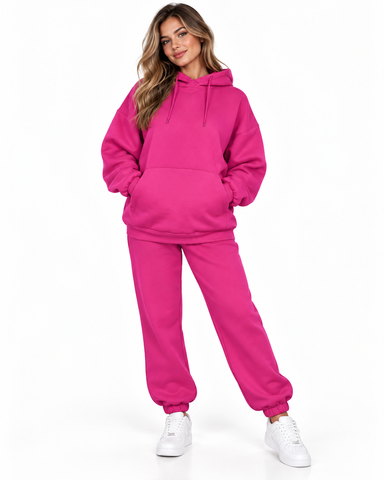 Костюм спортивный Аура тринитка начос малина худи+джогери р. L -XL 000048892 фото