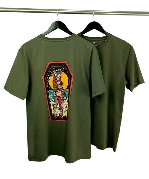 Футболка Cavalier Olive з принтом Black Serias № 42 2XL (DTG) 000040387 фото