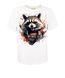 Футболка унісекс кулір біла з принтом Rocket Raccoon (DTG) р. L 000045382 фото 1