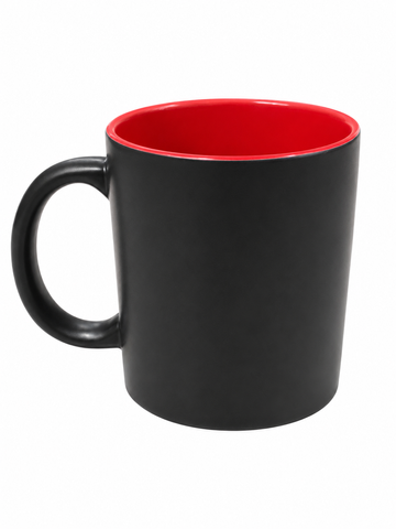 Чашка керамічна блек всередині червона 11oz inner Color changing mug RED 000049989 фото