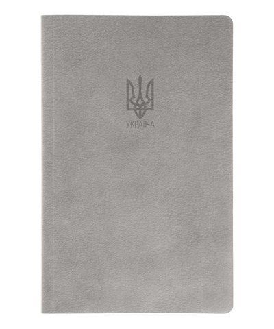 Книга записная из синтетического камня MILITARY A5 64 л. клетка графит 000046994 фото