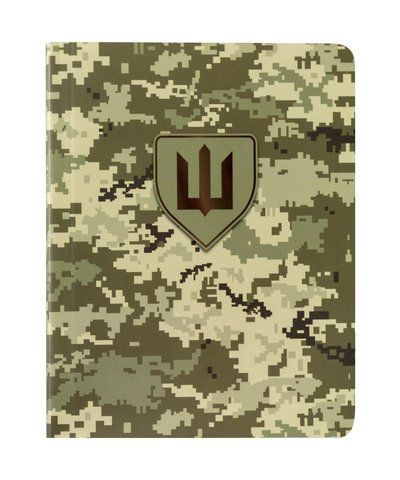 Книга записная из синтетического камня MILITARY A6 64 л. клетка пиксель 000046995 фото