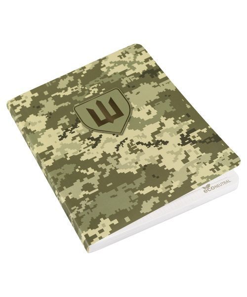 Книга записна з синтетичного каменя MILITARY A6 64 арк. клітинка піксель 000046995 фото