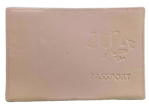 Обкладинка PASSPORT шкіра UA на мапі тиснення (азалія) 000036208 фото