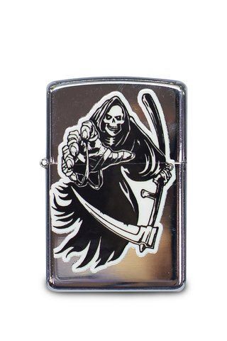 Зажигалка бензиновая с наклейкой Черная серия № 62 000035334 фото