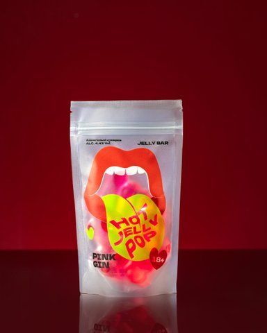 Желейка Hot Jelly Pop MINI Ягідний джин 100г Jelly Bar 000056631 фото