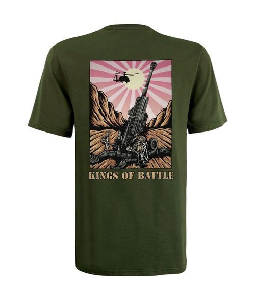 Футболка Cavalier Olive с принтом Kings Of Battle 2XL (DTG) 000040347 фото
